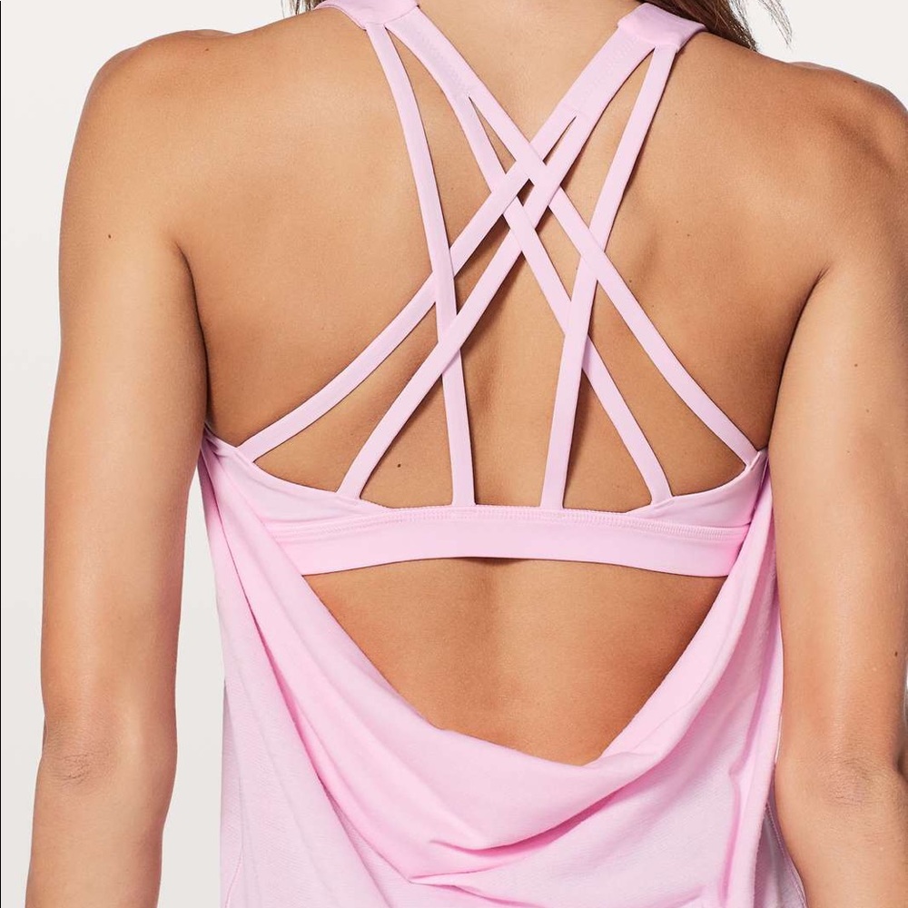 lululemon free to be serene 2-in-1 tank size 8
